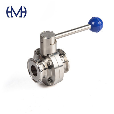 Pneumatic electric manual Stainless steel sanitary Butterfly valve