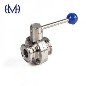 Pneumatic electric manual Stainless steel sanitary Butterfly valve