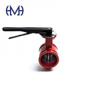 Pneumatic Fire Safety grooved butterfly valve