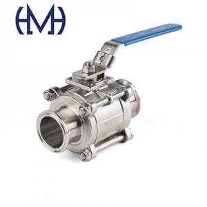3Piece (Sanitary) Automated Stainless steel Clamp Ball Valves