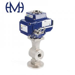 Automated Manual SS304 SS316 V type Wafer Type Ball Valve