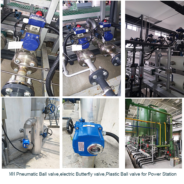 Pneumatic  Ball Valve,Electric butterfly valve is used for Power Station